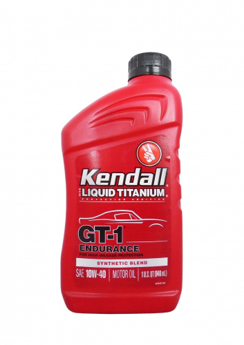 KENDALL GT-1 Endurance High Mileage Synthetic Blend Motor Oil with Liquid Titanium 10W-40