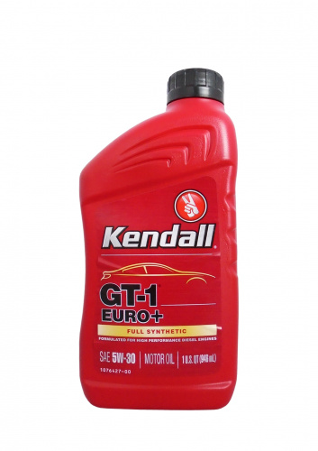 KENDALL GT-1 Euro+ Full Synthetic Motor Oil 5W-30